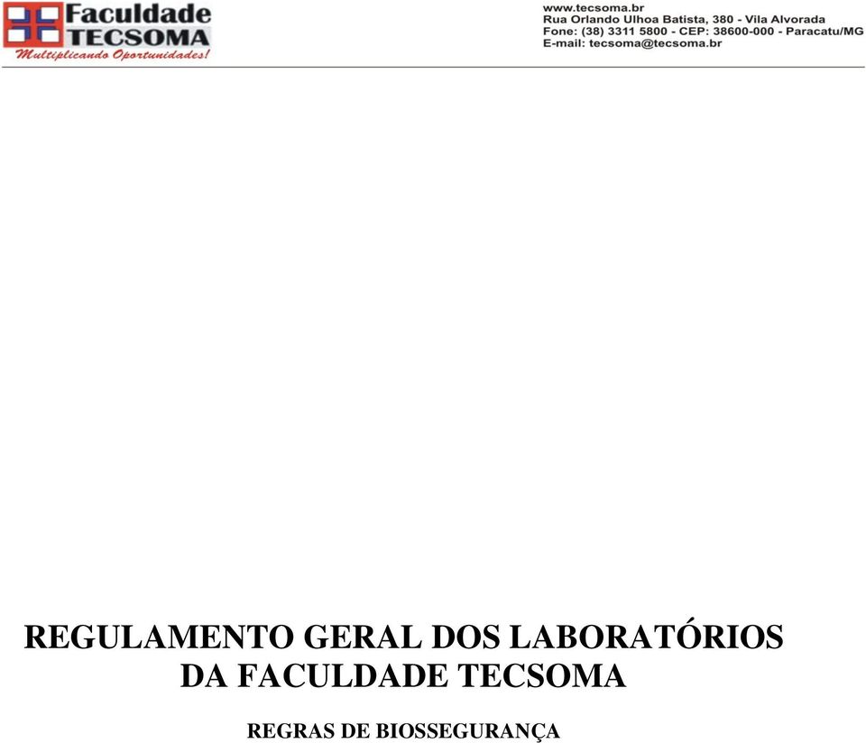 FACULDADE TECSOMA