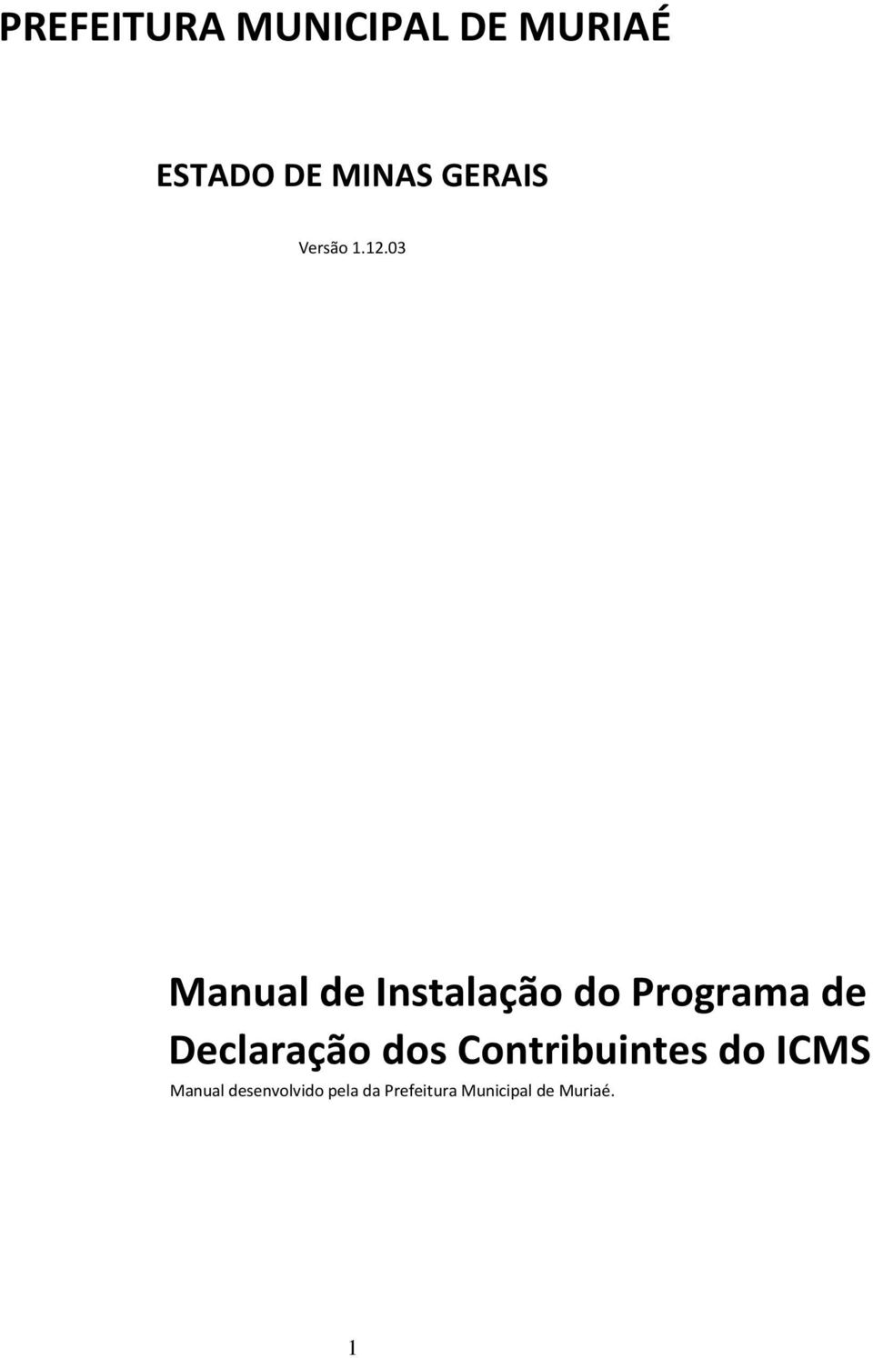 03 Manual de Instalação do Programa de Declaração