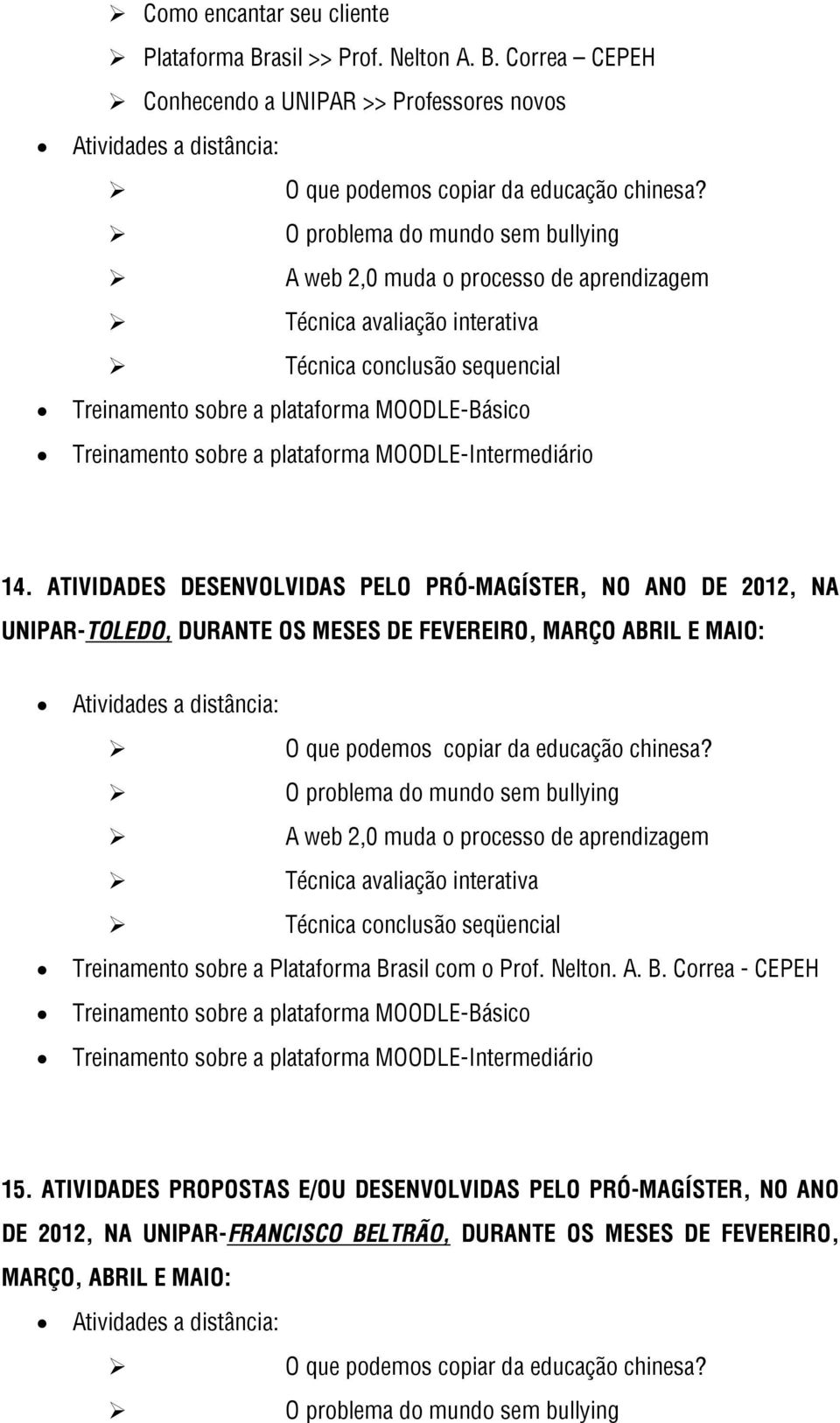 plataforma MOODLE-Intermediário 14.