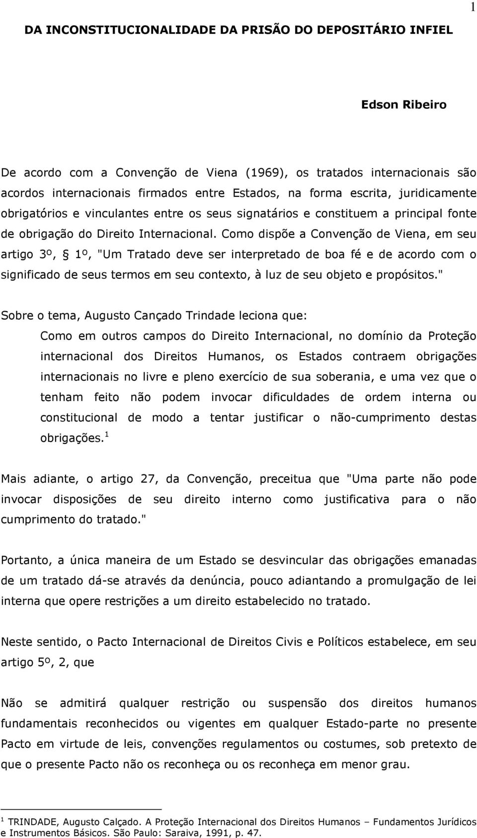 Como dispõe a Convenção de Viena, em seu artigo 3º, 1º, "Um Tratado deve ser interpretado de boa fé e de acordo com o significado de seus termos em seu contexto, à luz de seu objeto e propósitos.