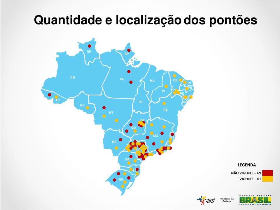 pontões LEGENDA