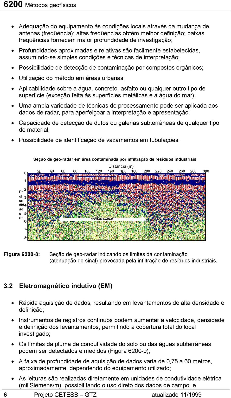 por compostos orgânicos; Utilização do método em áreas urbanas; Aplicabilidade sobre a água, concreto, asfalto ou qualquer outro tipo de superfície (exceção feita às superfícies metálicas e à água do