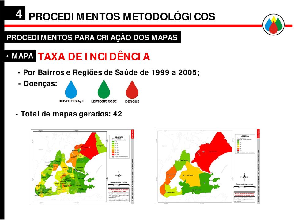 INCIDÊNCIA - Por Bairros e Regiões de Saúde