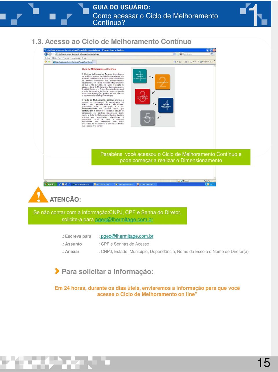 contar com a informação:cnpj, CPF e Senha do Diretor, solicite-a para pgeq@lhermitage.com.br.: Escreva para : pgeq@lhermitage.com.br.: Assunto : CPF e Senhas de Acesso.