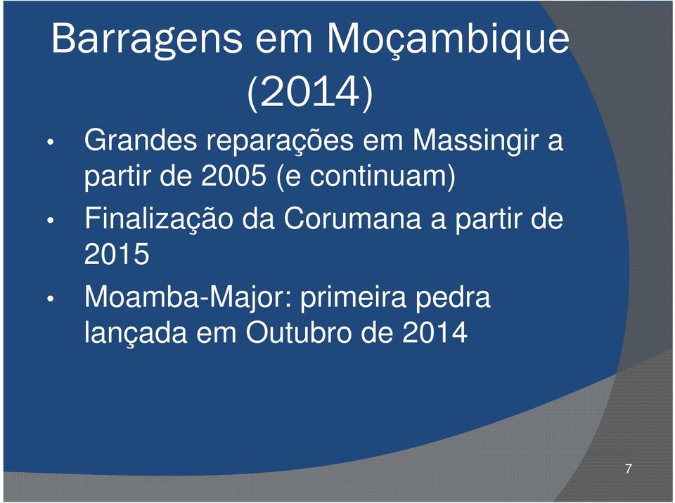 continuam) Finalização da Corumana a partir de