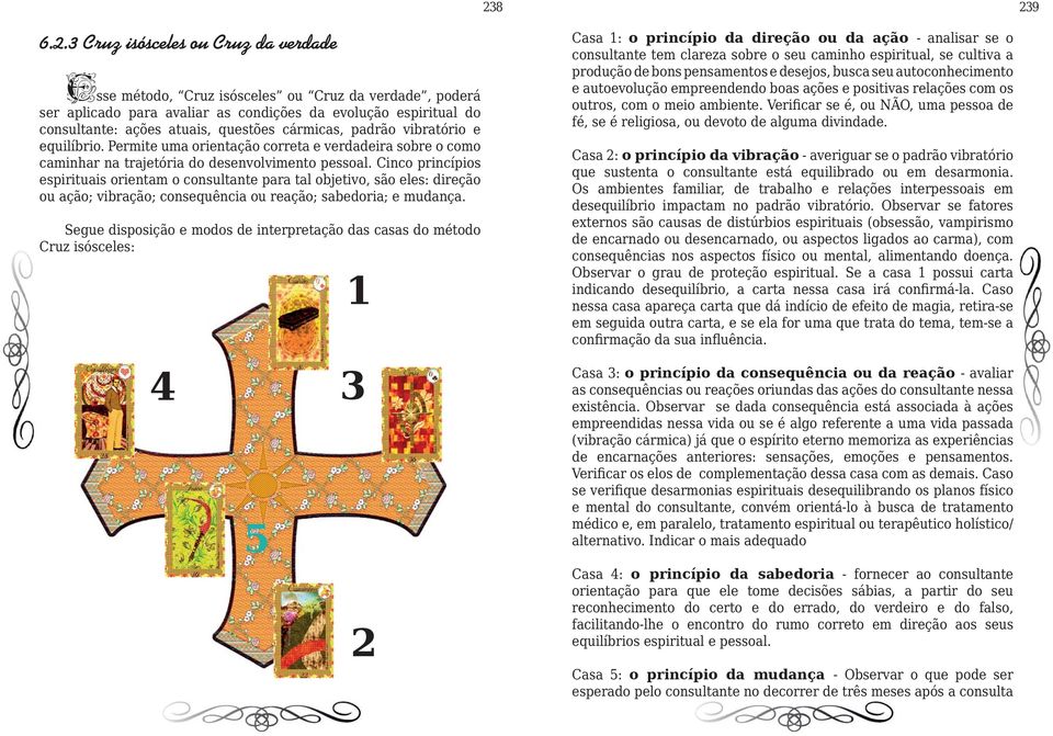 Cinco princípios espirituais orientam o consultante para tal objetivo, são eles: direção ou ação; vibração; consequência ou reação; sabedoria; e mudança.