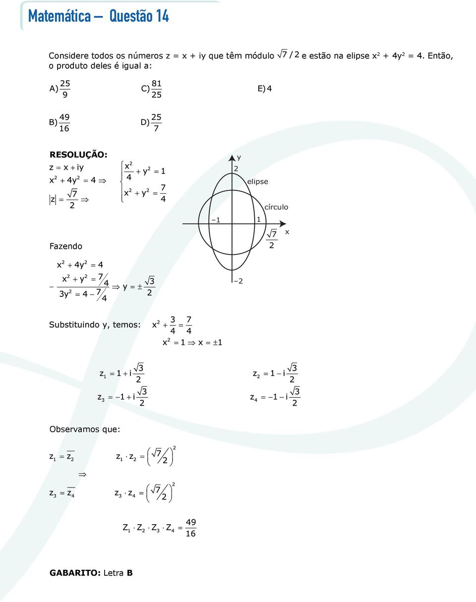 estão na elipse x 2 + 4y 2 = 4.