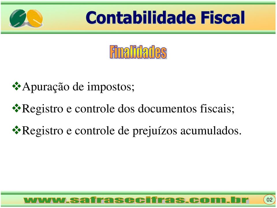 documentos fiscais; Registro