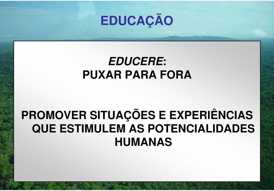 SITUAÇÕES E EXPERIÊNCIAS