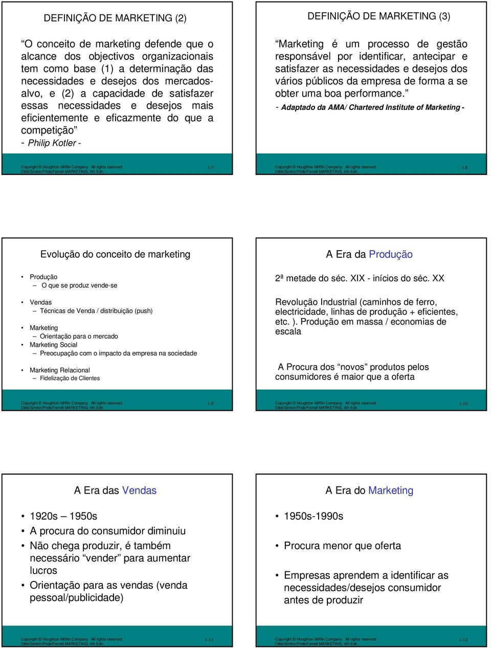 por identificar, antecipar e satisfazer as necessidades e desejos dos vários públicos da empresa de forma a se obter uma boa performance.