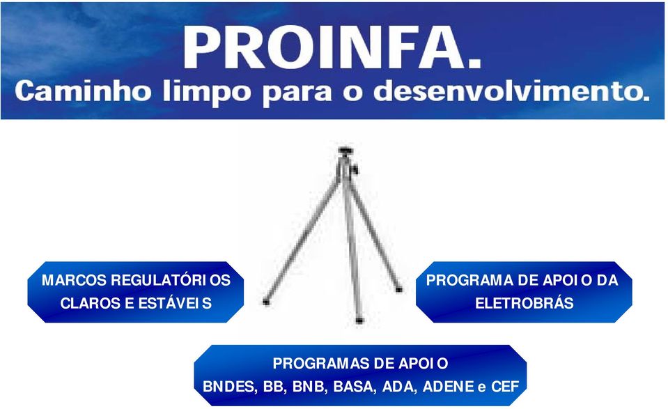 ELETROBRÁS PROGRAMAS DE APOIO