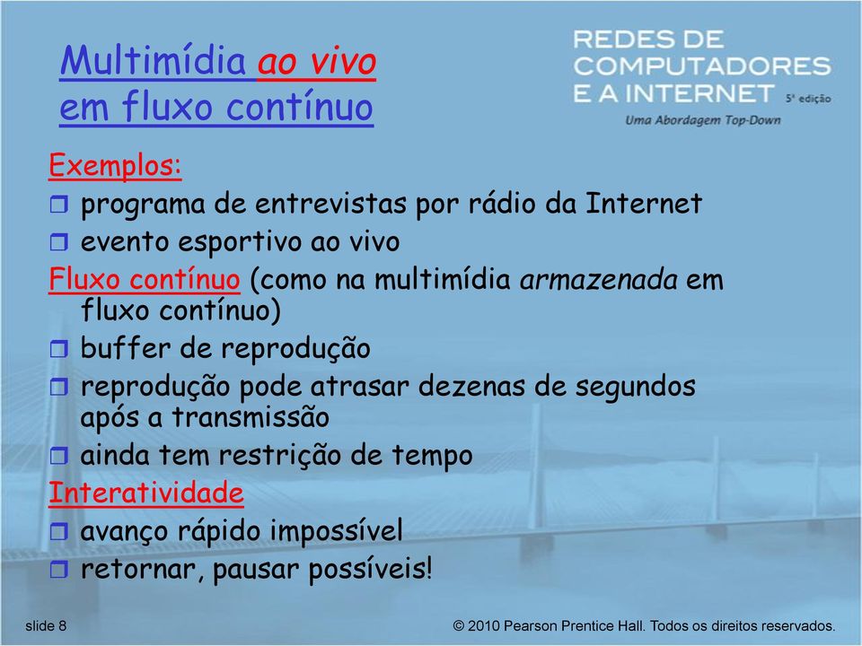 buffer de reprodução reprodução pode atrasar dezenas de segundos após a transmissão ainda