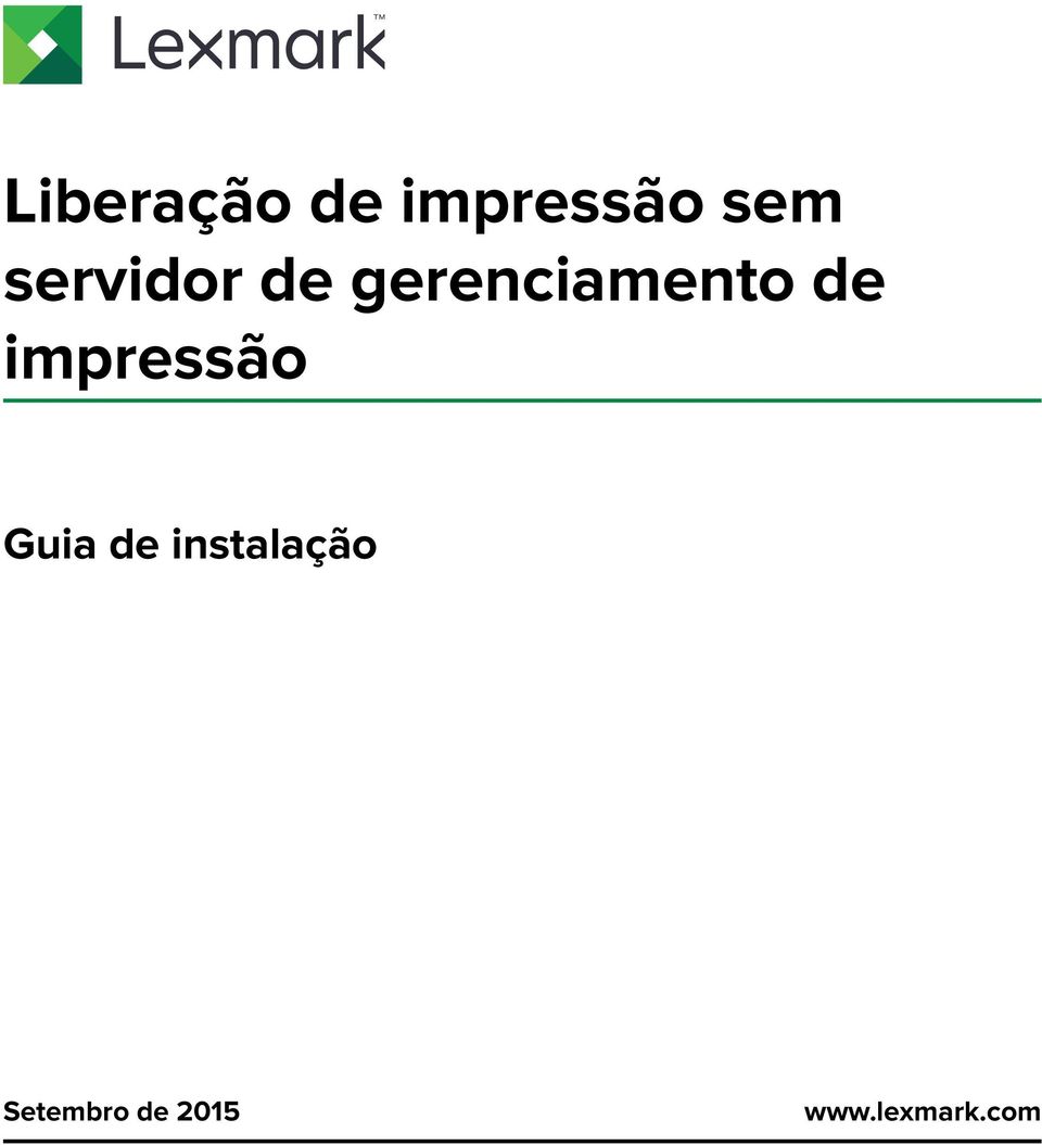 impressão Guia de instalação