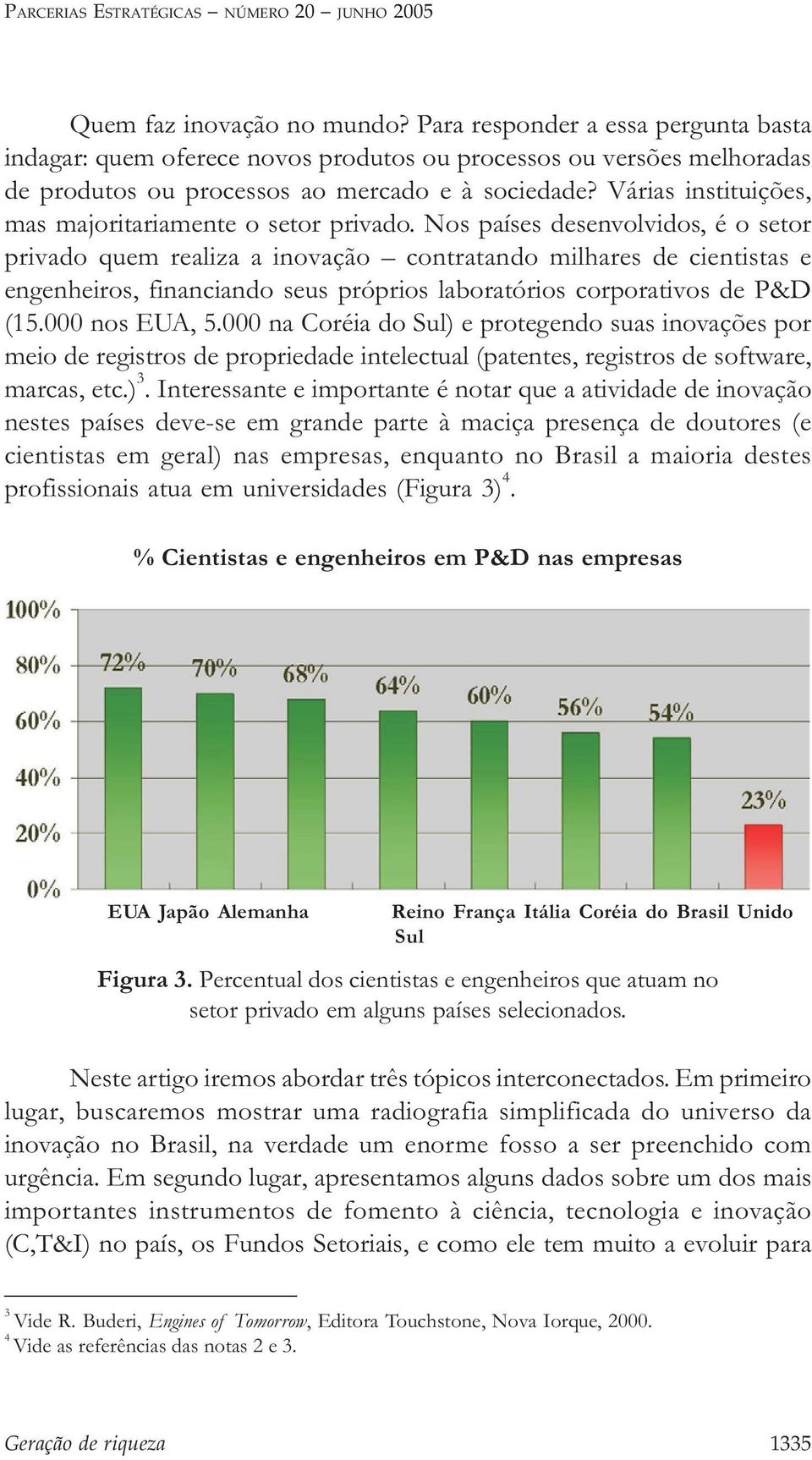 Várias instituições, mas majoritariamente o setor privado.