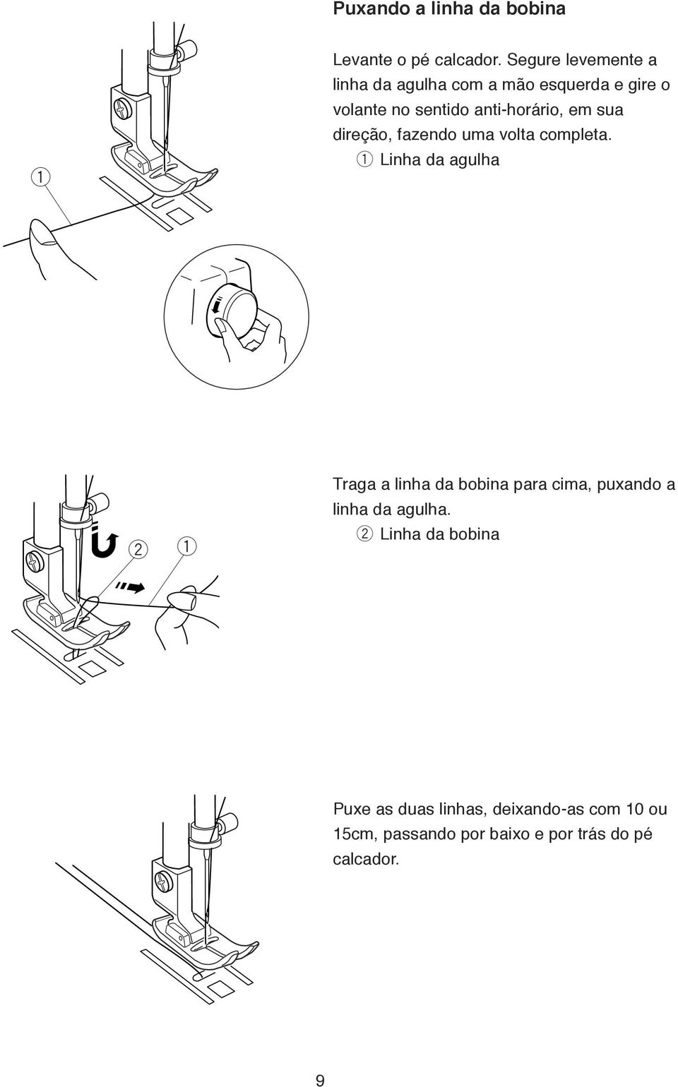 dição, fazndo uma volta complta.