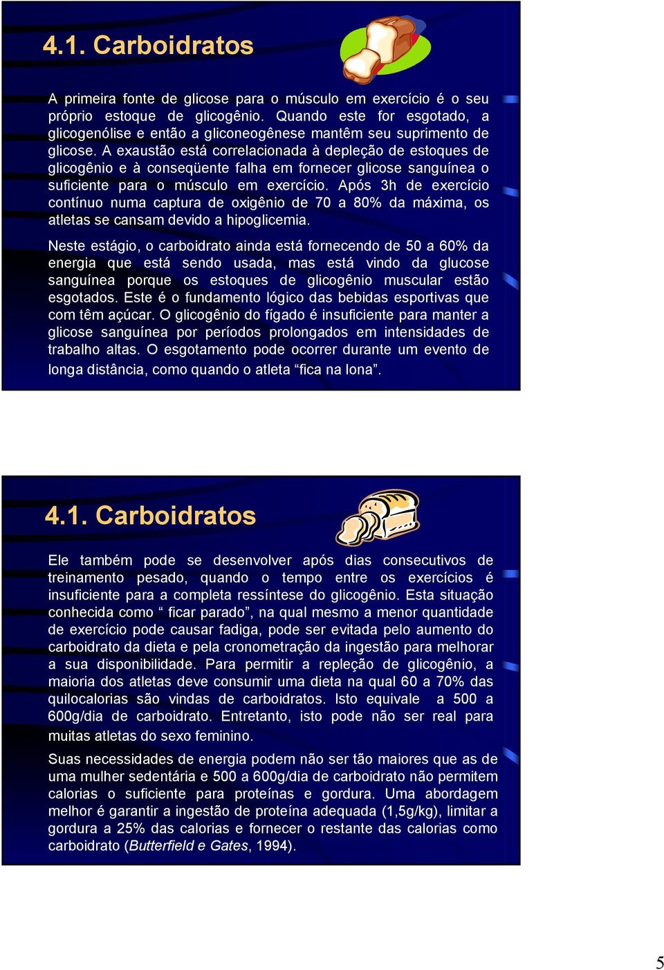 A exaustão está correlacionada à depleção de estoques de glicogênio e à conseqüente falha em fornecer glicose sanguínea o suficiente para o músculo em exercício.