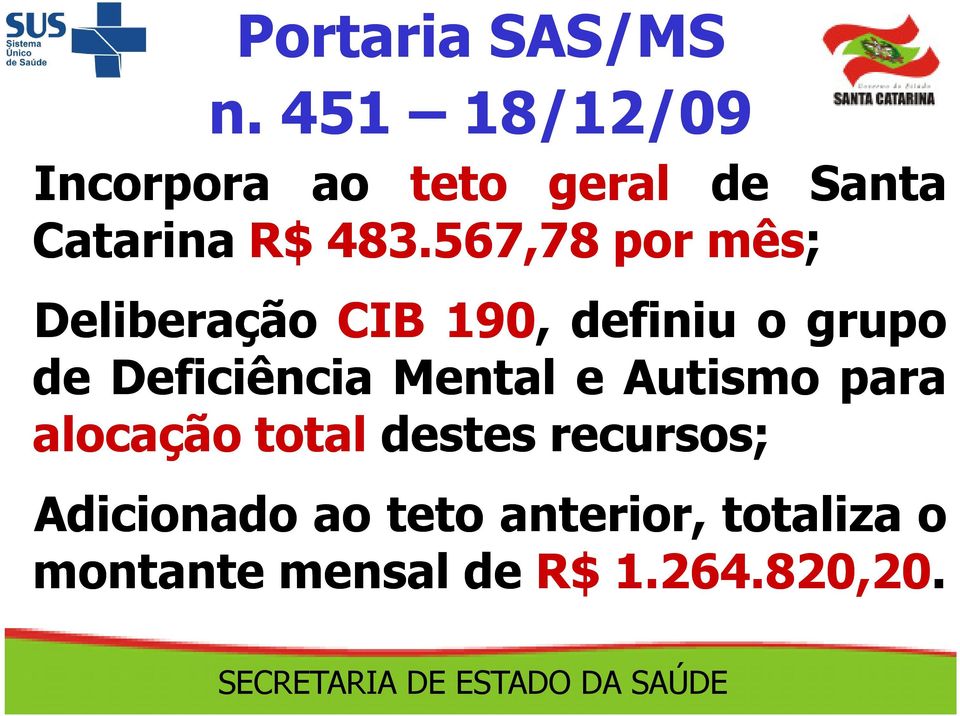 567 567,7878 por mês; Deliberação CIB 190, definiu o grupo de