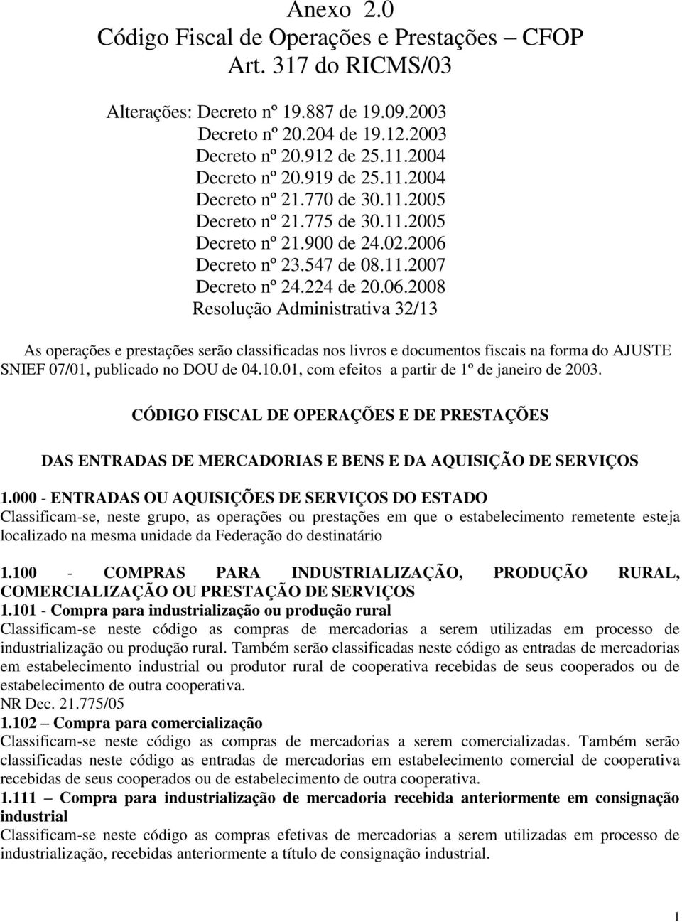 Decreto nº 23.547 de 08.11.2007 Decreto nº 24.224 de 20.06.