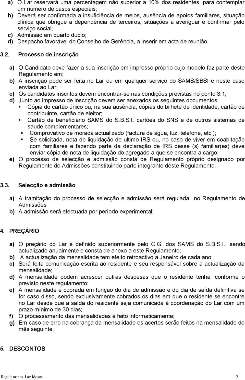 em acta de reunião. 3.2.