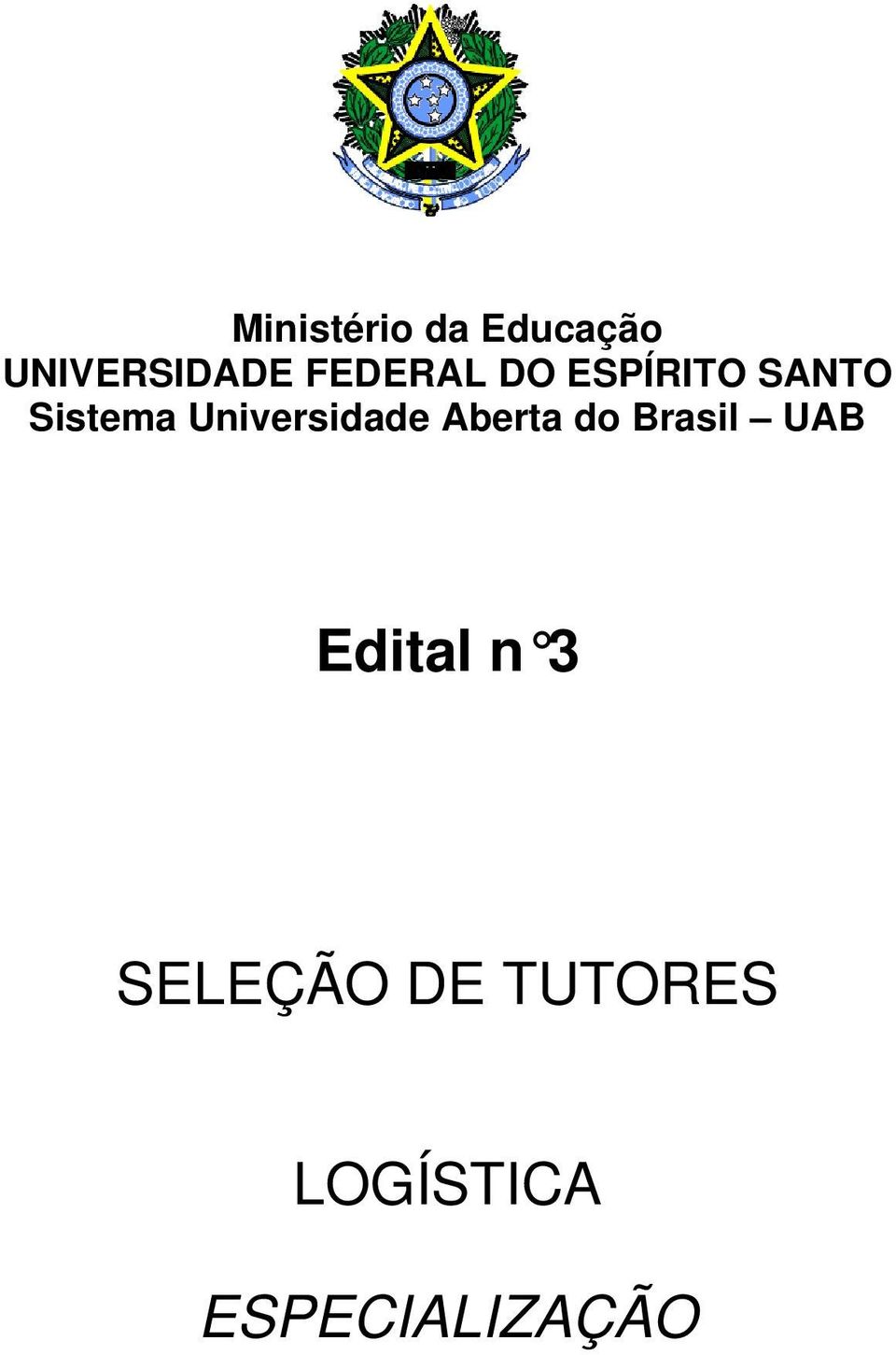 Universidade Aberta do Brasil UAB