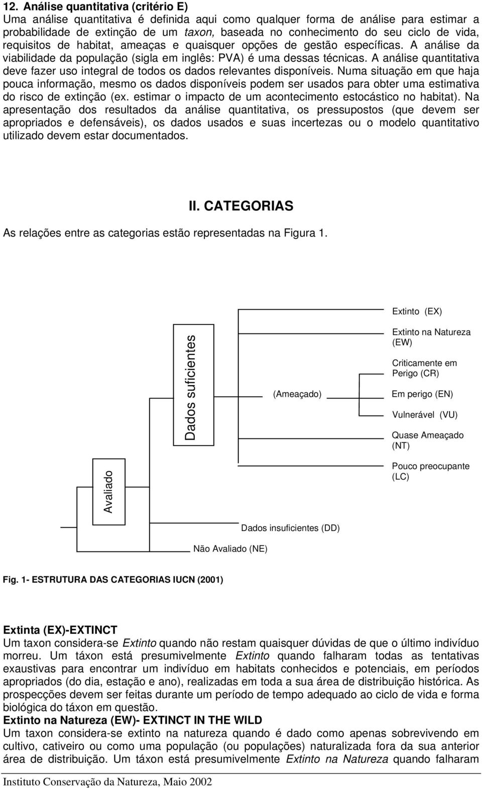 A análise quantitativa deve fazer uso integral de todos os dados relevantes disponíveis.