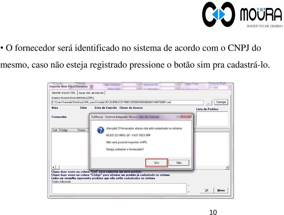 mesmo, caso não esteja registrado