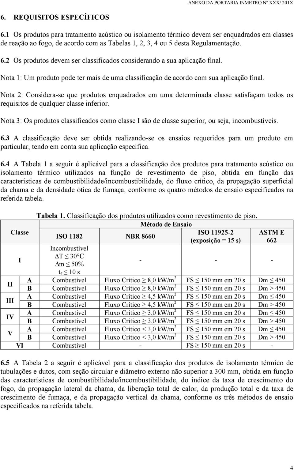 2 Os produtos devem ser classificados considerando a sua aplicação final. Nota 1: Um produto pode ter mais de uma classificação de acordo com sua aplicação final.