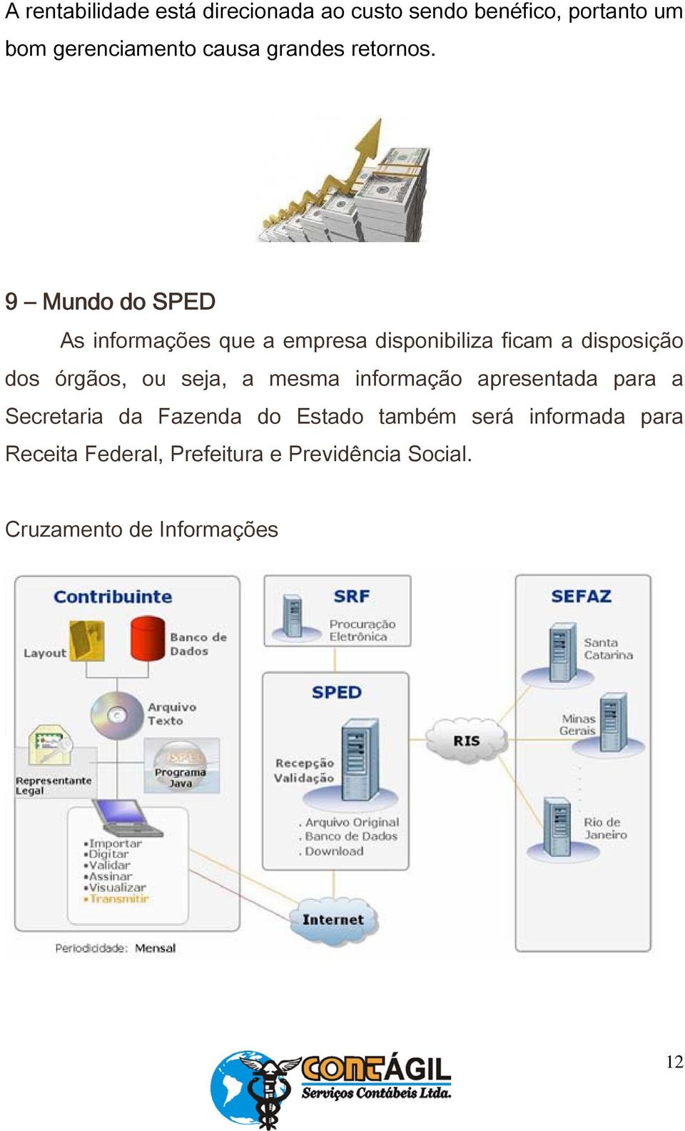 9 Mundo do SPED As informações que a empresa disponibiliza ficam a disposição dos órgãos, ou