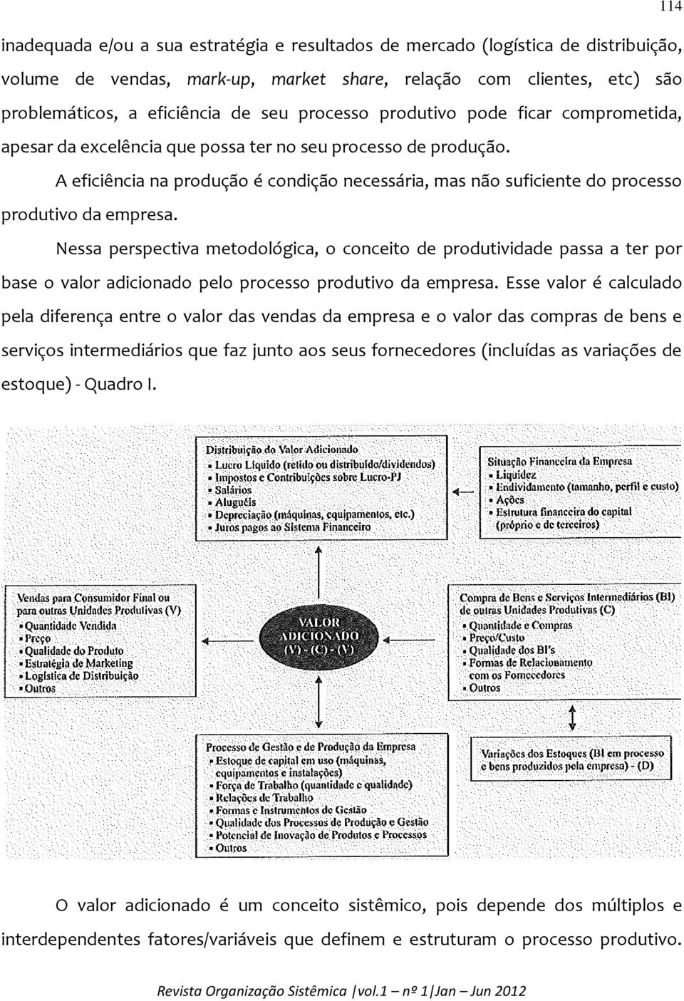 A eficiência na produção é condição necessária, mas não suficiente do processo produtivo da empresa.