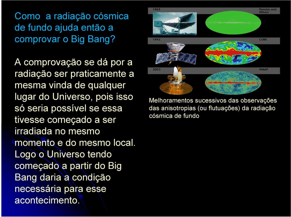 possível se essa tivesse começado a ser irradiada no mesmo momento e do mesmo local.