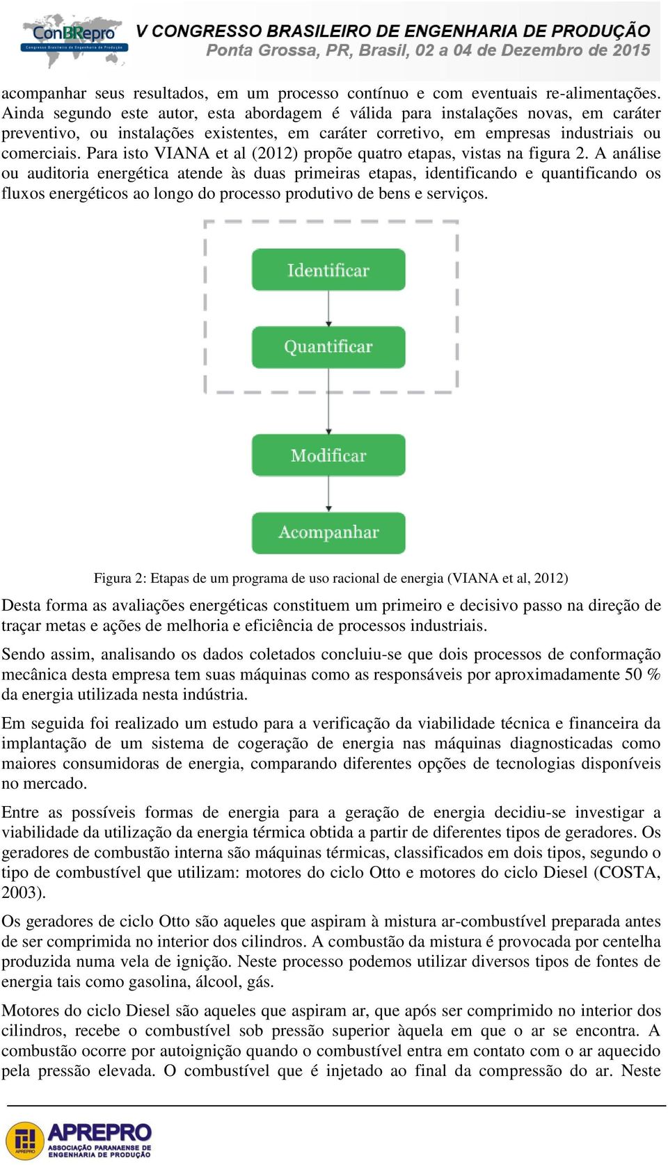 Para isto VIANA et al (2012) propõe quatro etapas, vistas na figura 2.