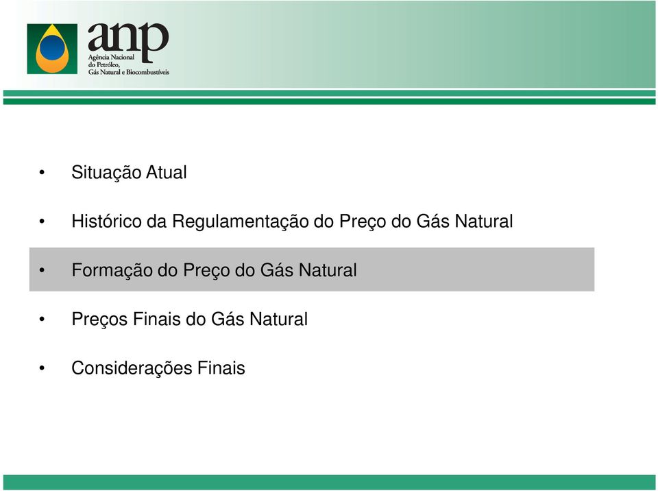 Natural Formação do Preço do Gás