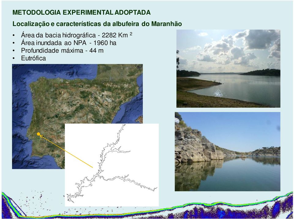 bacia hidrográfica - 2282 Km 2 Área inundada ao