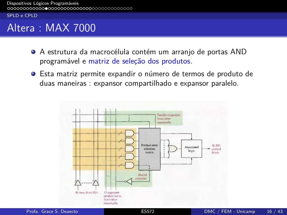 Esta matriz permite expandir o número de termos de produto de duas maneiras