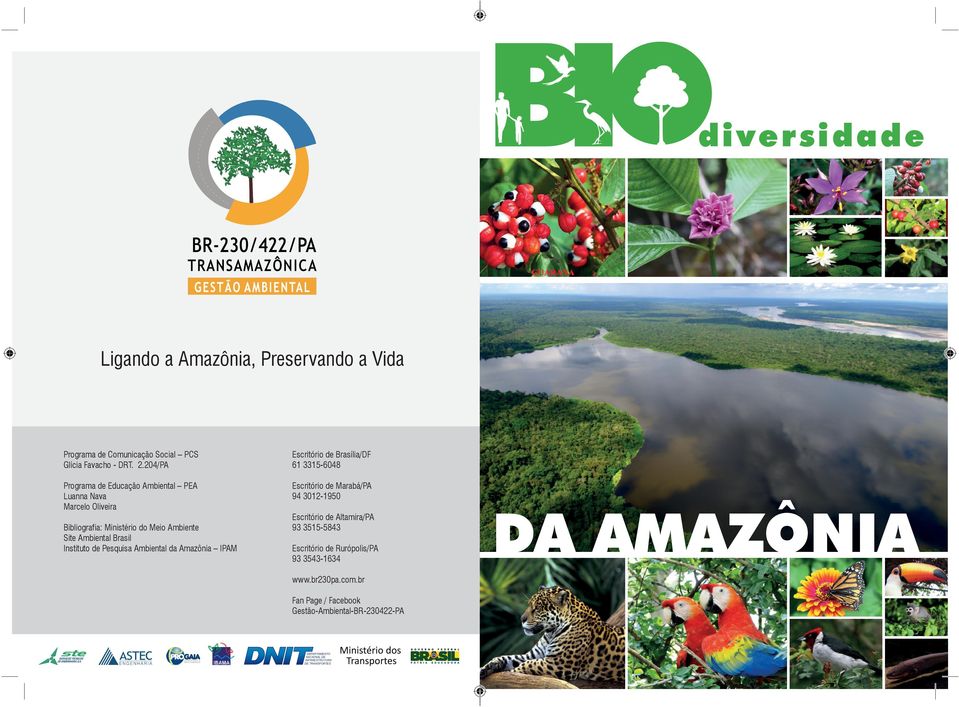 3012-1950 Bibliografia: Ministério do Meio Ambiente Site Ambiental Brasil Instituto de Pesquisa Ambiental da Amazônia IPAM Escritório de