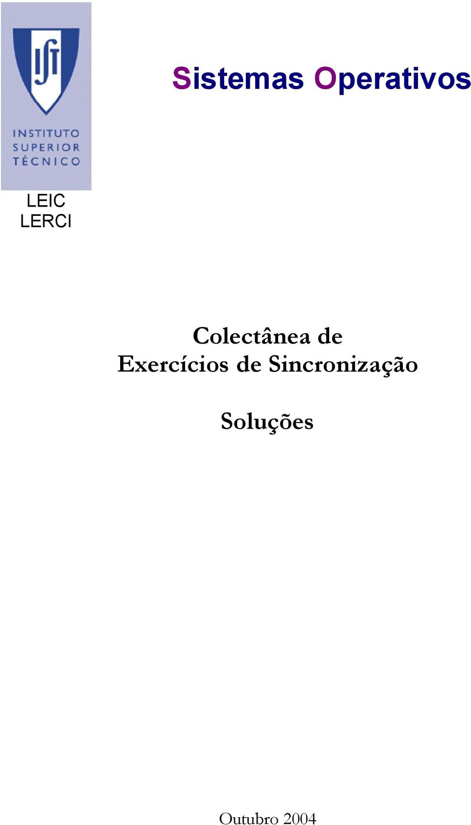 de Exercícios de