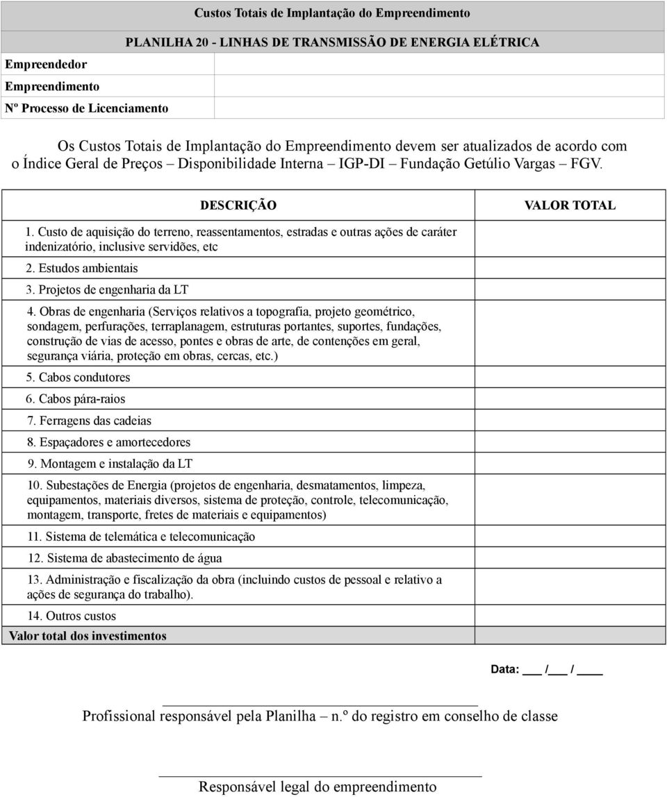 Obras de engenharia (Serviços relativos a topografia, projeto geométrico, sondagem, perfurações, terraplanagem, estruturas portantes, suportes, fundações, construção de vias de acesso, pontes e obras