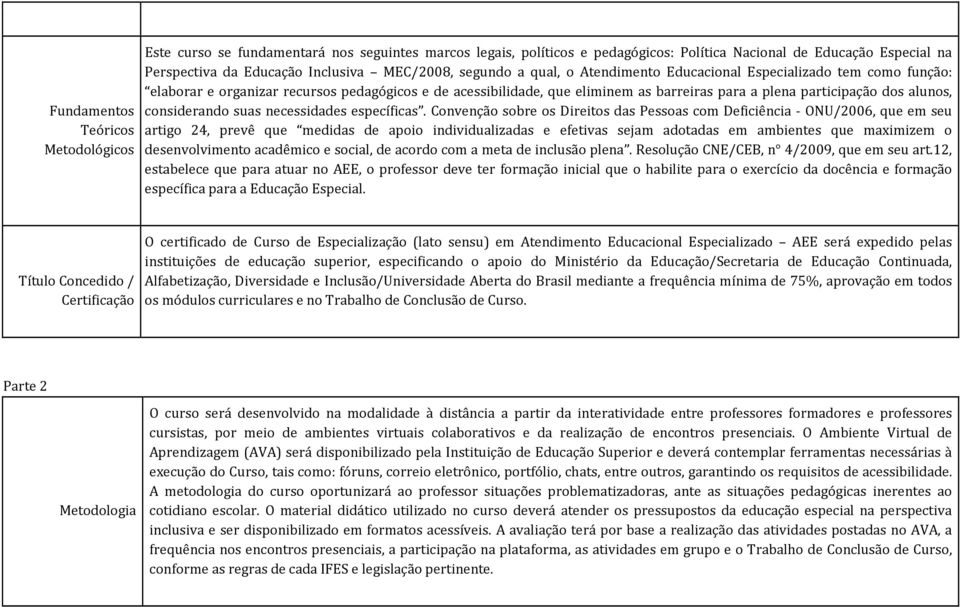 dos alunos, considerando suas necessidades específicas.