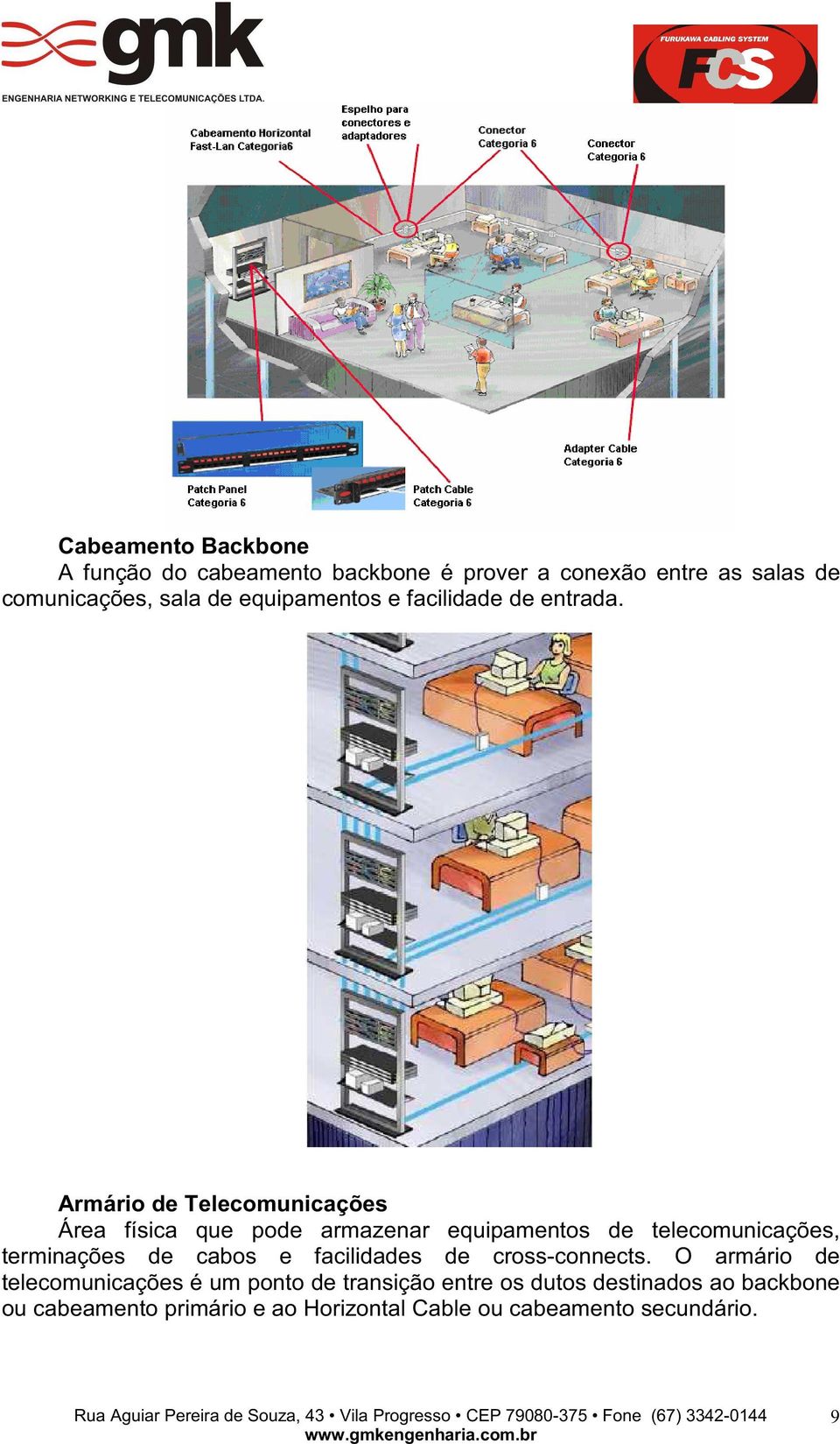 Armário de Telecomunicações Área física que pode armazenar equipamentos de telecomunicações, terminações de cabos e facilidades de