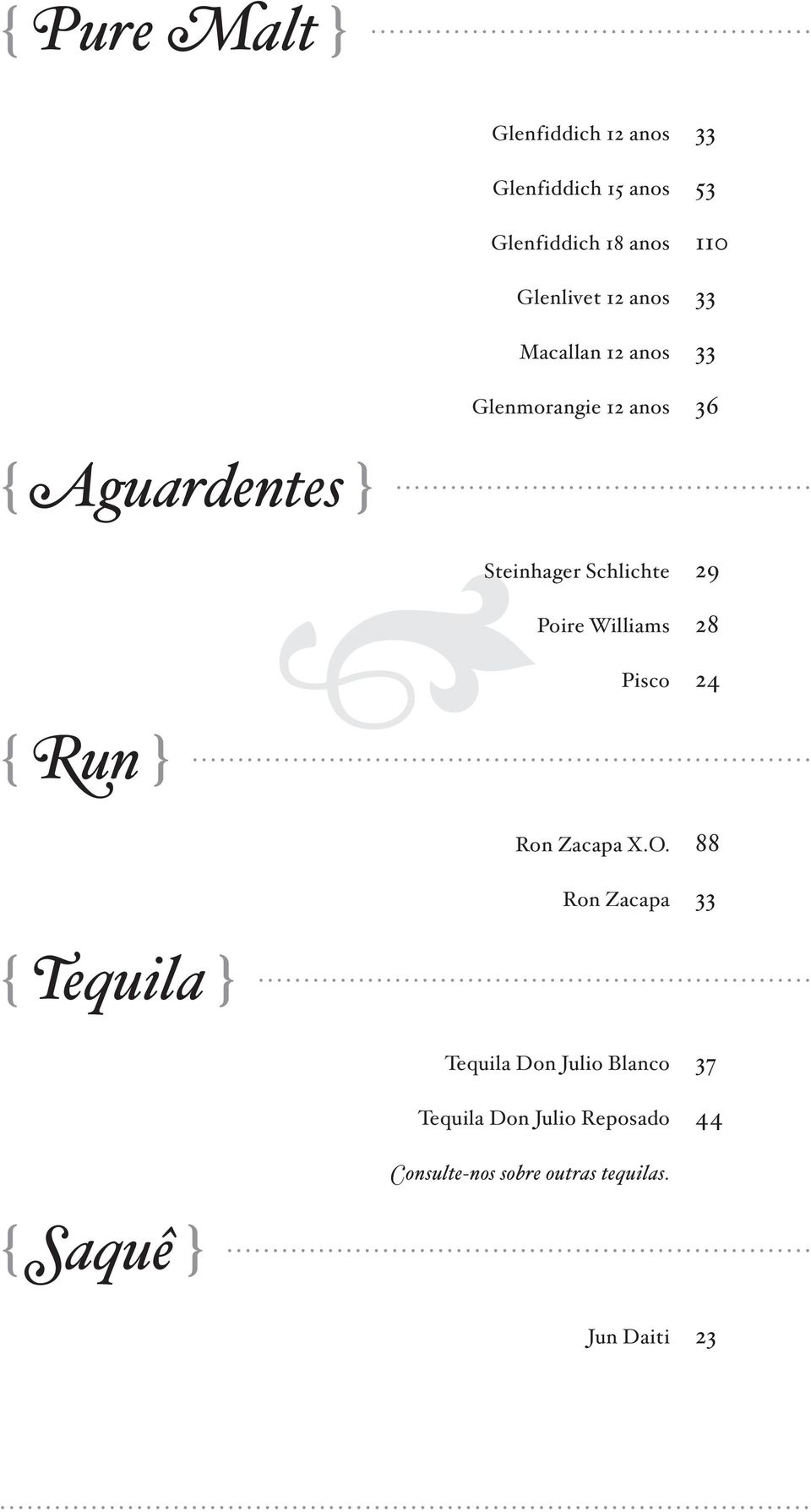 Williams Pisco 24 { Run } Ron Zacapa X.O.