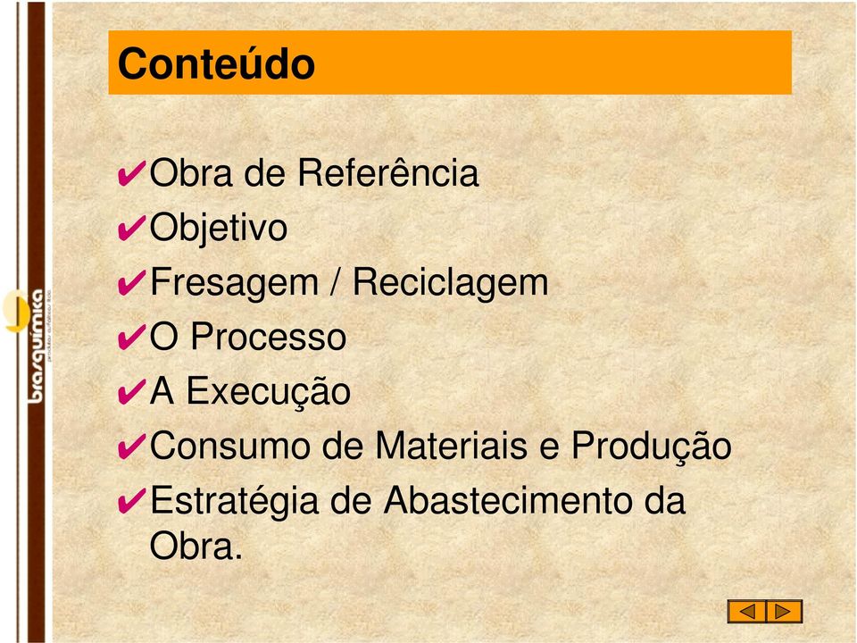 Execução Consumo de Materiais e