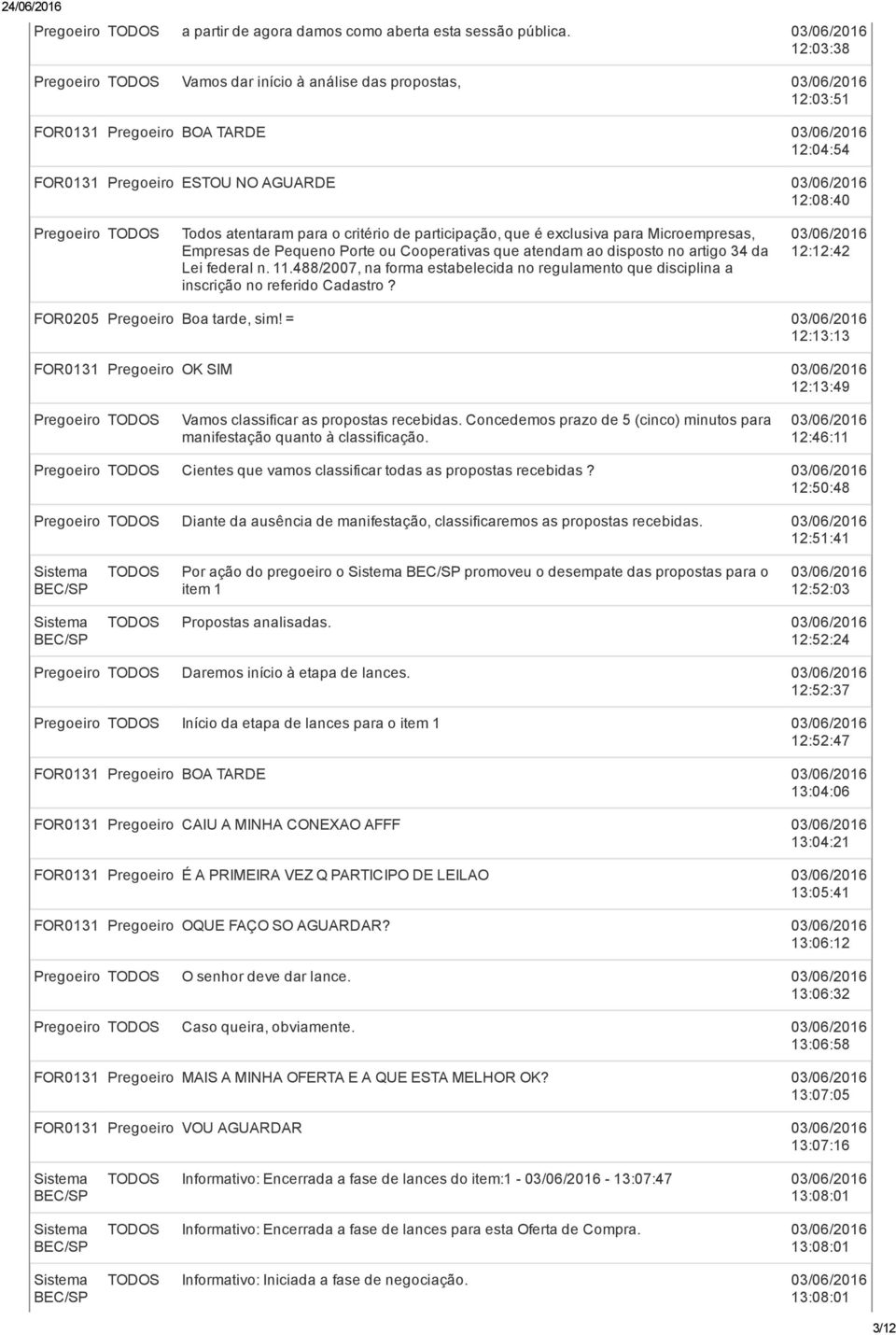 exclusiva para Microempresas, Empresas de Pequeno Porte ou Cooperativas que atendam ao disposto no artigo 34 da Lei federal n. 11.