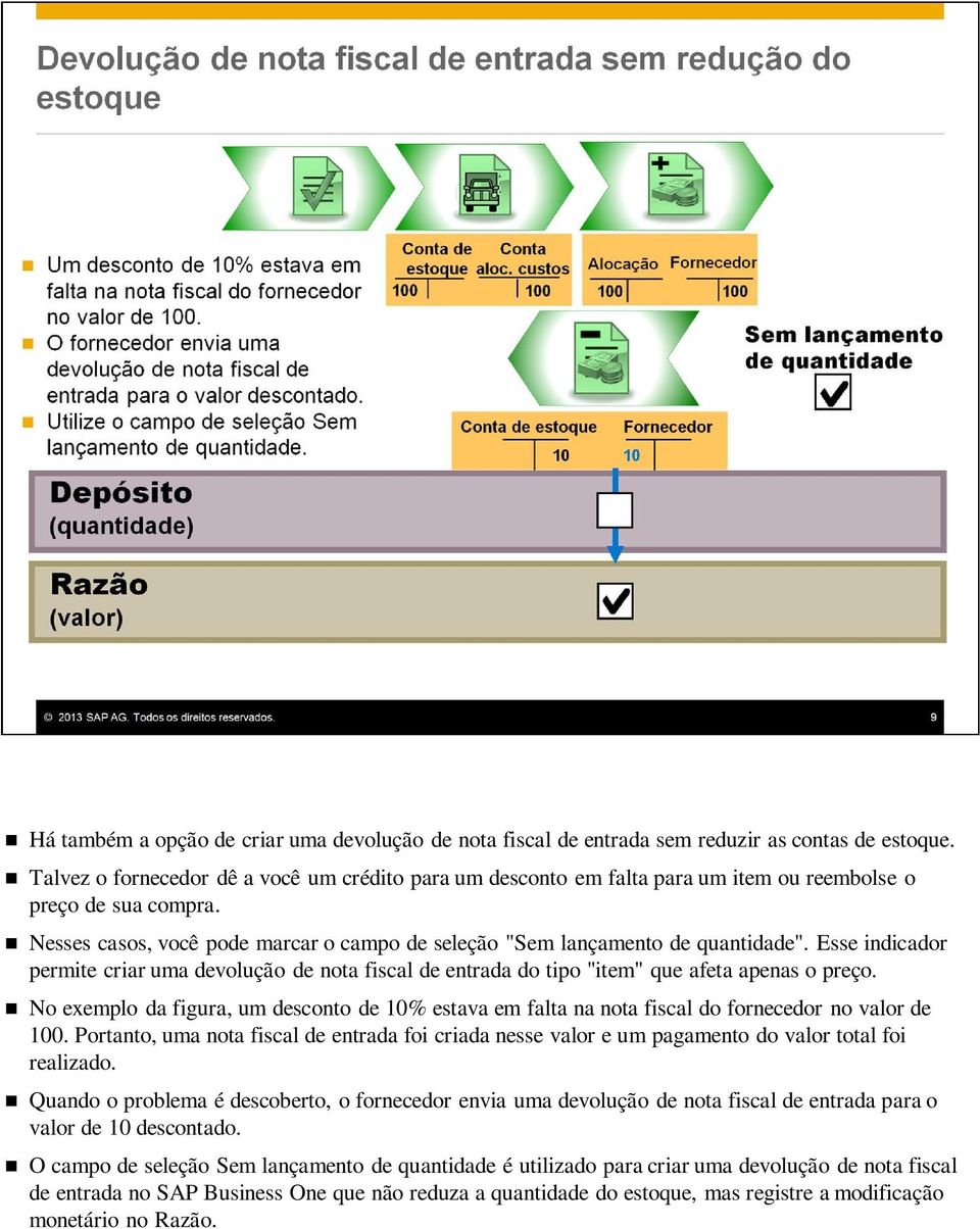 Esse indicador permite criar uma devolução de nota fiscal de entrada do tipo "item" que afeta apenas o preço.