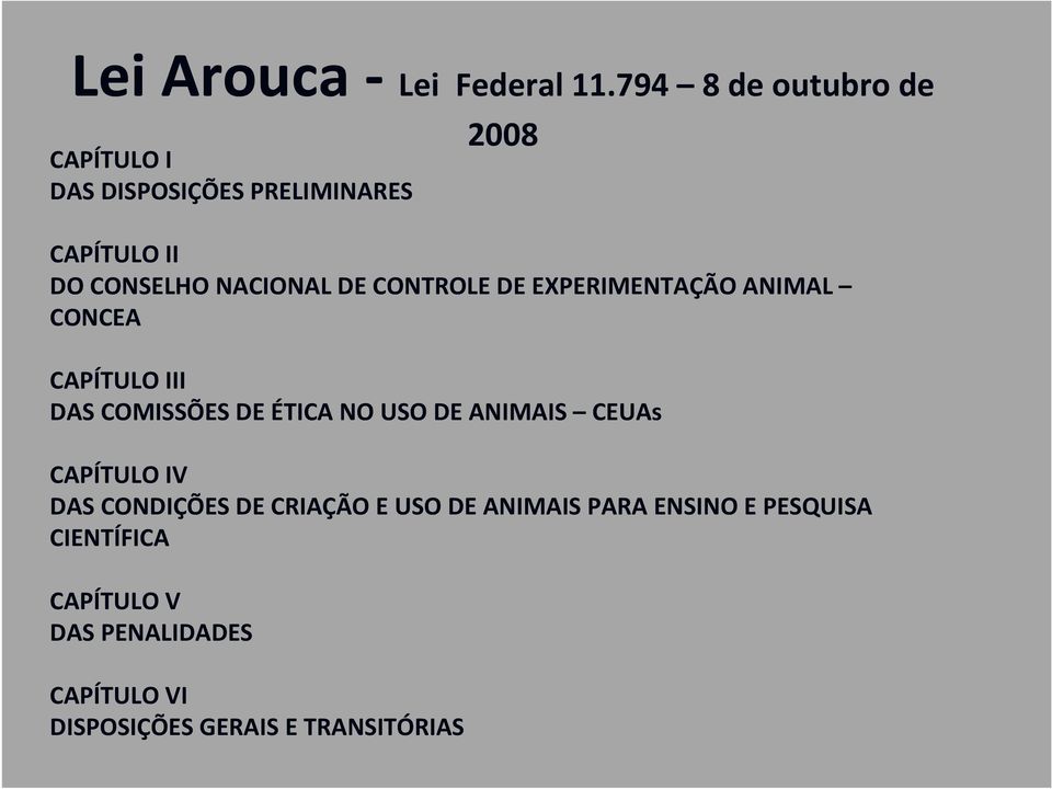 DE CONTROLE DE EXPERIMENTAÇÃO ANIMAL CONCEA CAPÍTULO III DAS COMISSÕES DE ÉTICA NO USO DE ANIMAIS