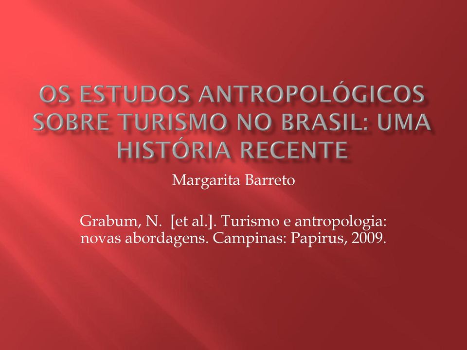Turismo e antropologia: