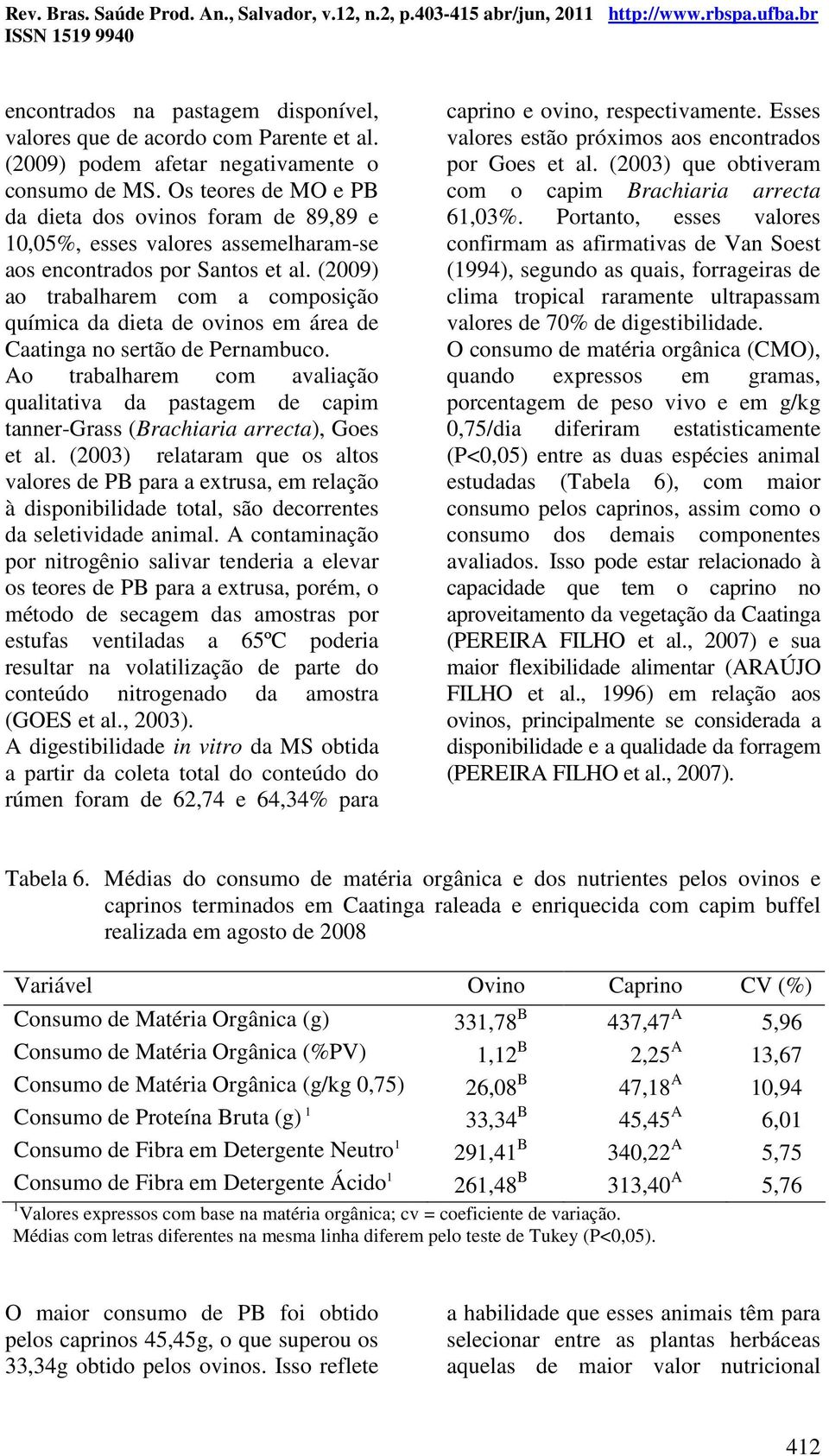 (2009) ao trabalharem com a composição química da dieta de ovinos em área de Caatinga no sertão de Pernambuco.