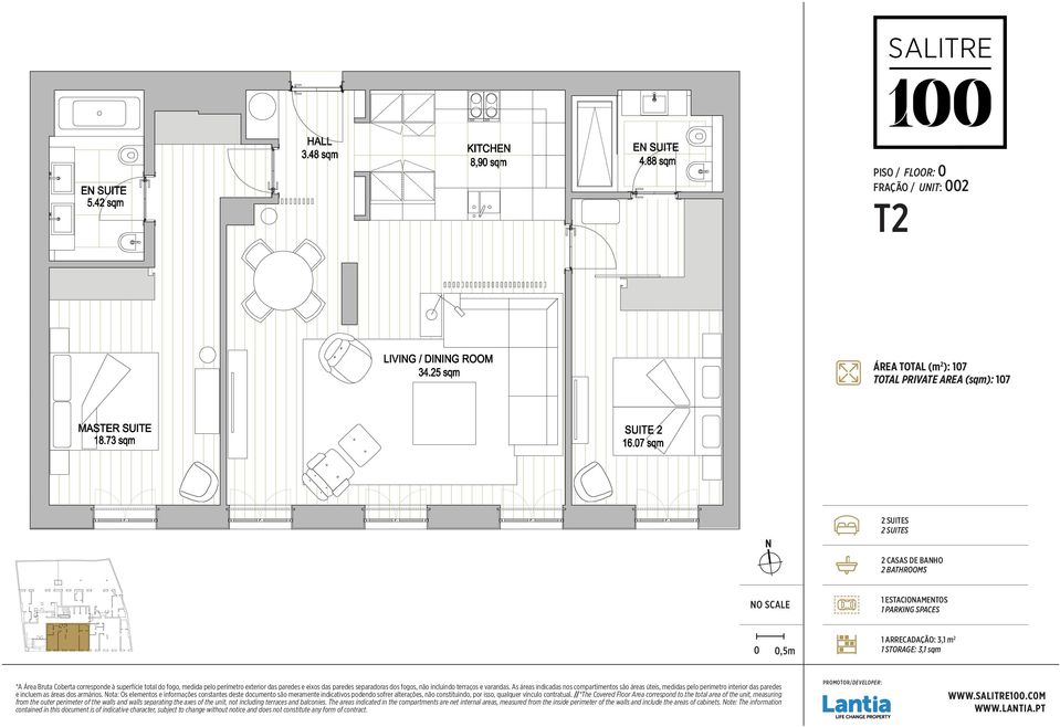 SUITES 2 CASAS DE BAHO 2 BATHROOMS 1 ESTACIOAMETOS 1