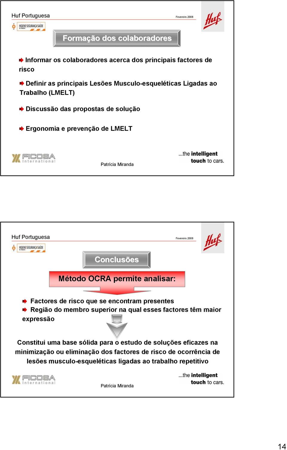 de risco que se encontram presentes Região do membro superior na qual esses factores têm maior expressão Constitui uma base sólida para o estudo