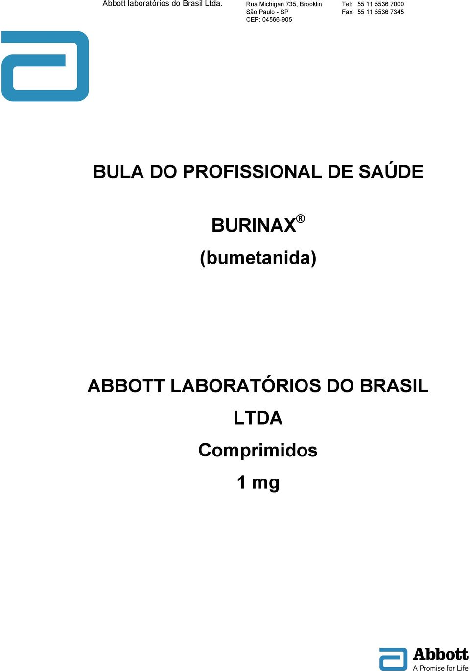 PROFISSIONAL DE SAÚDE BURINAX