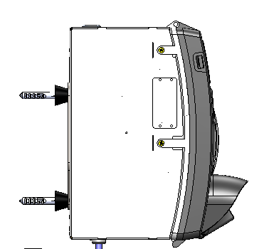 Módulos e Componentes Vista Frontal: Leds Chaves do Gabinete Traseiro Lacres de Segurança Porta USB Para troca de comandos via pendive Mecanismo Térmico 100 mm/s com auto cutter agregado Leitor de